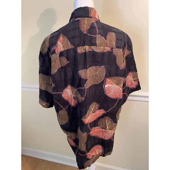 Tori Richards Men's Hawaiian Button Up Short Sleeve Shirt Made In The USA Sz M - Picture 3 of 7